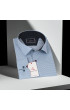 Büyük Beden Slim Fit Uzun Kol Desenli Erkek Gömlek 4GMK325004002