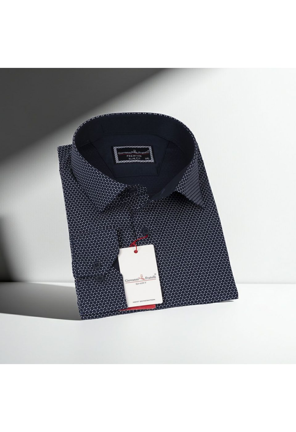 Büyük Beden Slim Fit Uzun Kol Desenli Erkek Gömlek 4GMK325004009 - Giovanni Fratelli