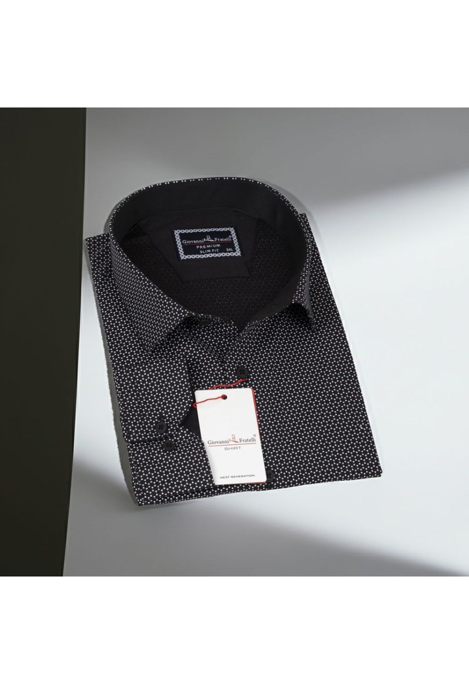 Büyük Beden Slim Fit Uzun Kol Desenli Erkek Gömlek 4GMK325004010 - Giovanni Fratelli