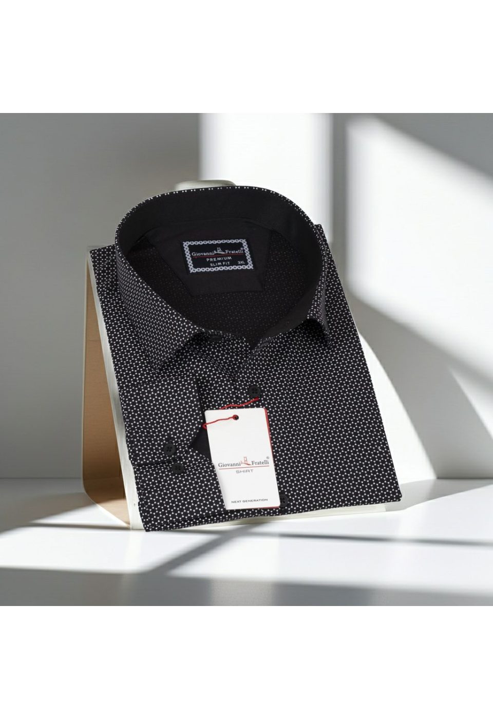 Büyük Beden Slim Fit Uzun Kol Desenli Erkek Gömlek 4GMK325004010 - Giovanni Fratelli