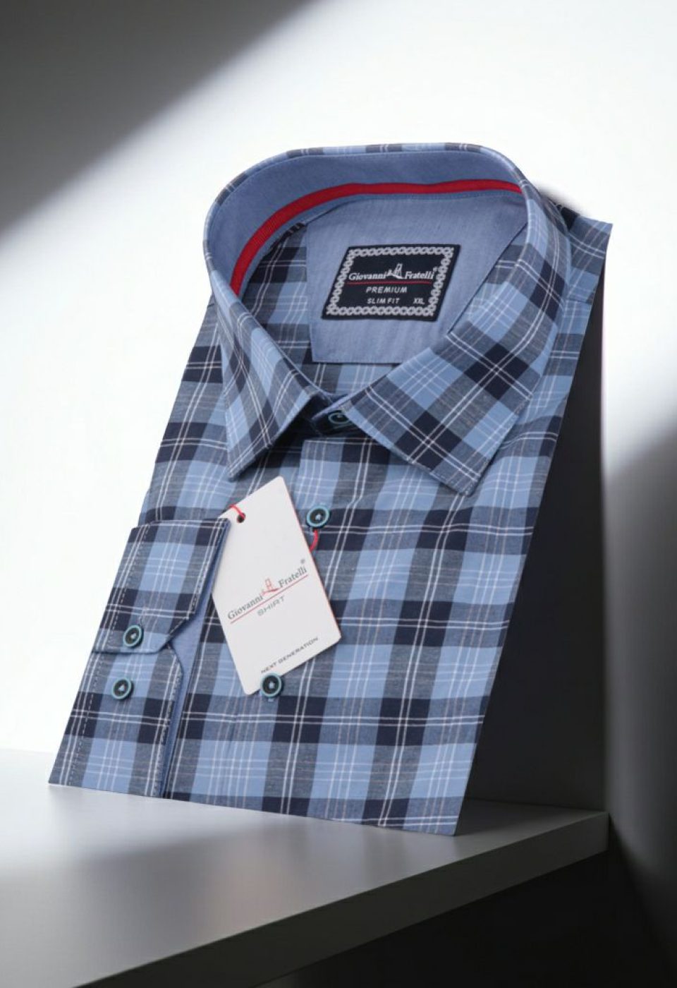 Büyük Beden Slim Fit Uzun Kol Desenli Erkek Gömlek 4GMK325030003 - Giovanni Fratelli