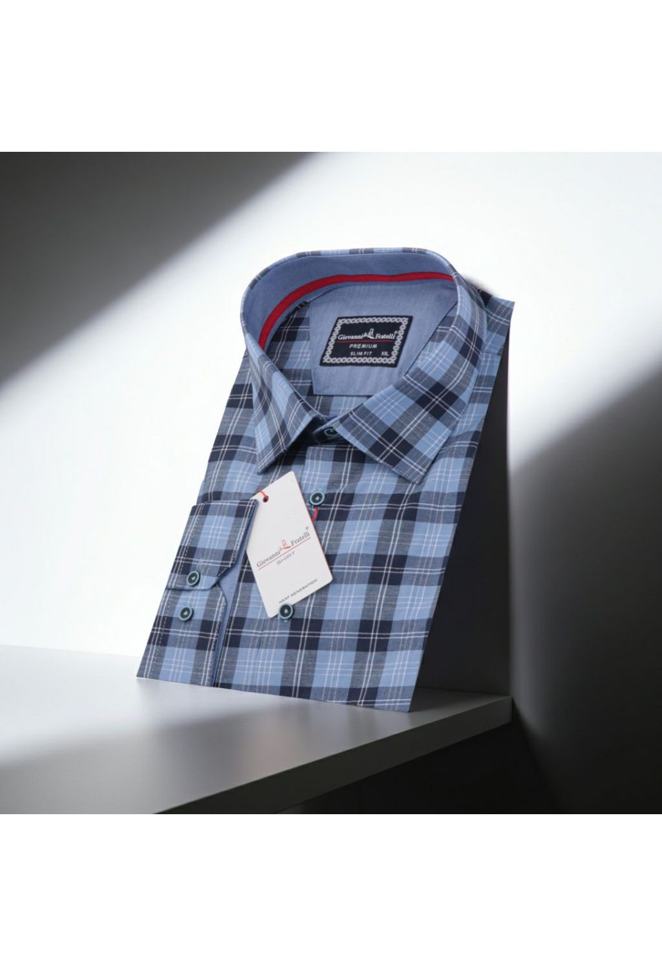 Büyük Beden Slim Fit Uzun Kol Desenli Erkek Gömlek 4GMK325030003 - Giovanni Fratelli