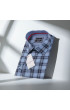 Büyük Beden Slim Fit Uzun Kol Desenli Erkek Gömlek 4GMK325030003