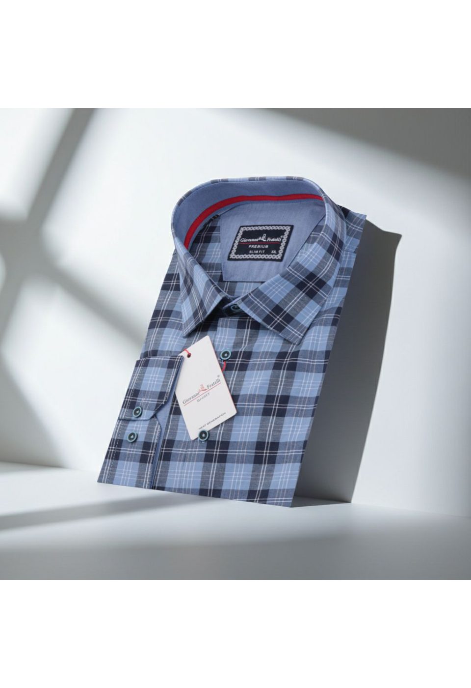 Büyük Beden Slim Fit Uzun Kol Desenli Erkek Gömlek 4GMK325030003 - Giovanni Fratelli