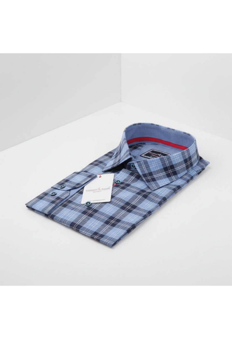 Büyük Beden Slim Fit Uzun Kol Desenli Erkek Gömlek 4GMK325030003 - Giovanni Fratelli
