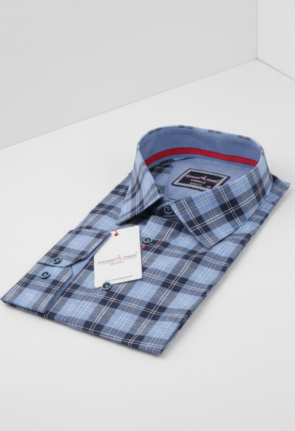 Büyük Beden Slim Fit Uzun Kol Desenli Erkek Gömlek 4GMK325030003 - Giovanni Fratelli