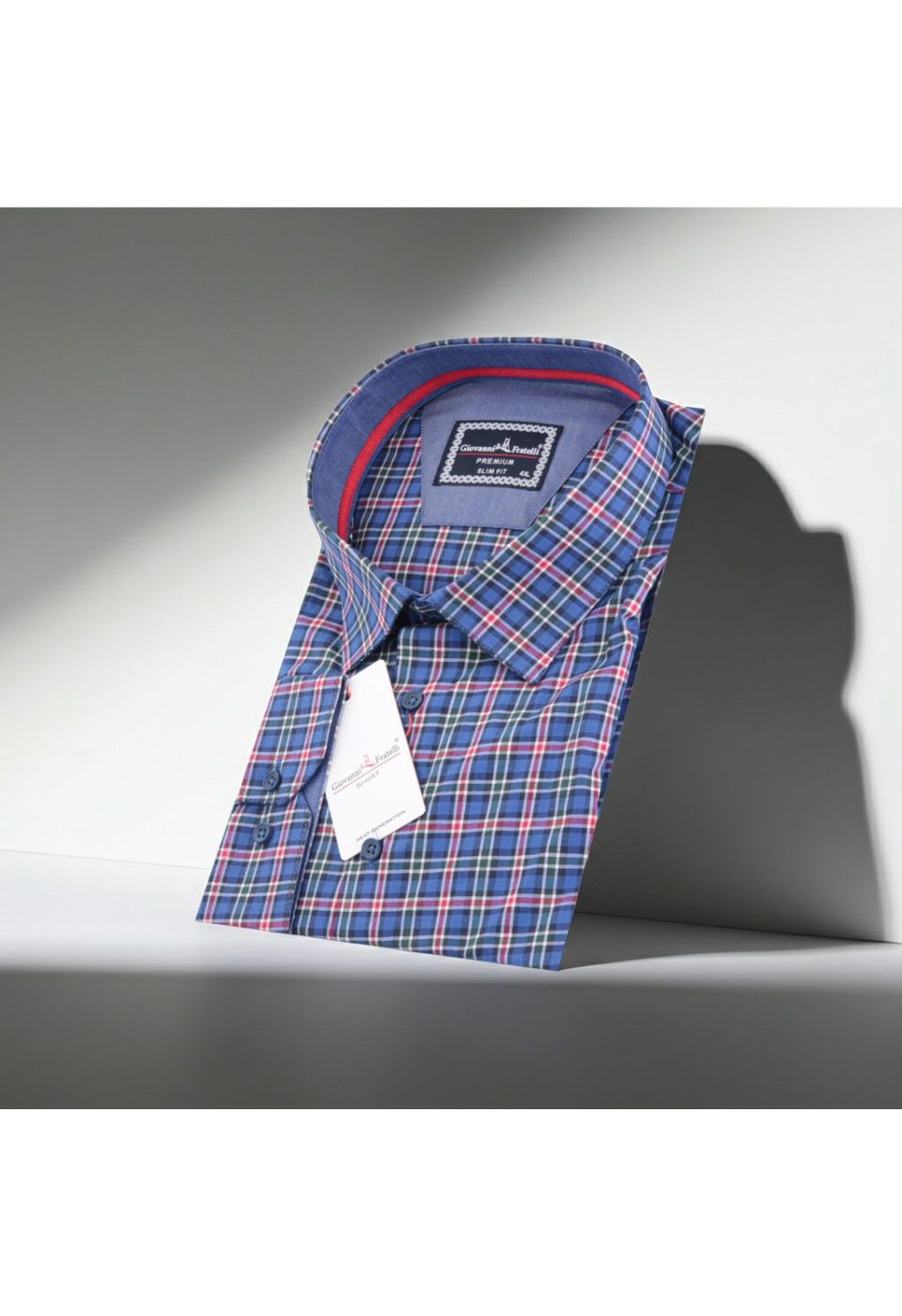 Büyük Beden Slim Fit Uzun Kol Desenli Erkek Gömlek 4GMK325030005 - Giovanni Fratelli