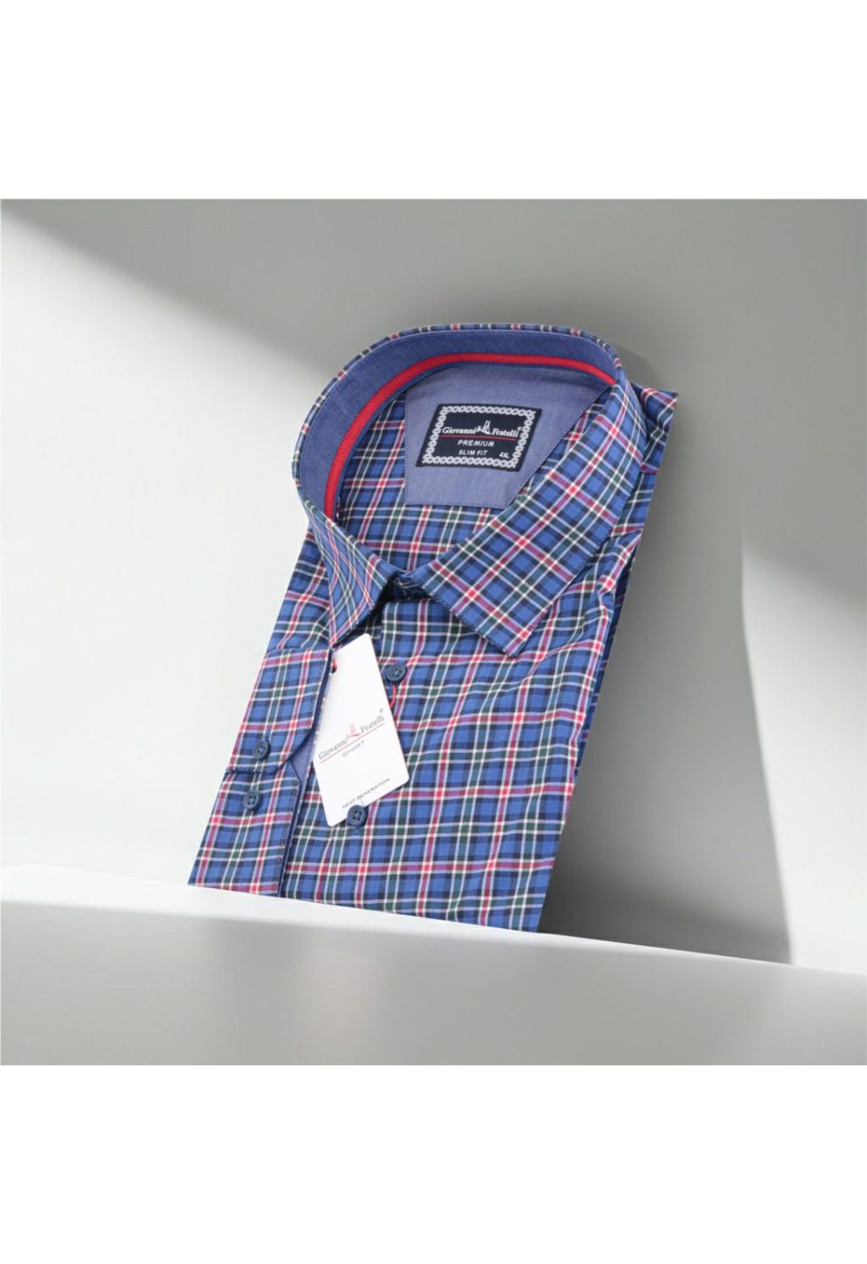 Büyük Beden Slim Fit Uzun Kol Desenli Erkek Gömlek 4GMK325030005 - Giovanni Fratelli