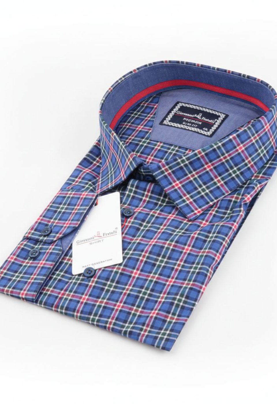 Büyük Beden Slim Fit Uzun Kol Desenli Erkek Gömlek 4GMK325030005 - Giovanni Fratelli