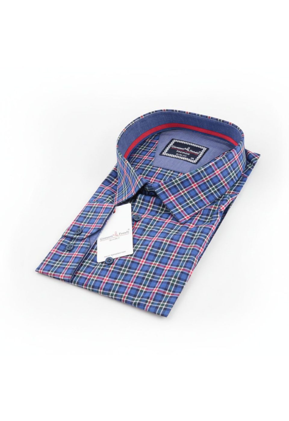 Büyük Beden Slim Fit Uzun Kol Desenli Erkek Gömlek 4GMK325030005 - Giovanni Fratelli