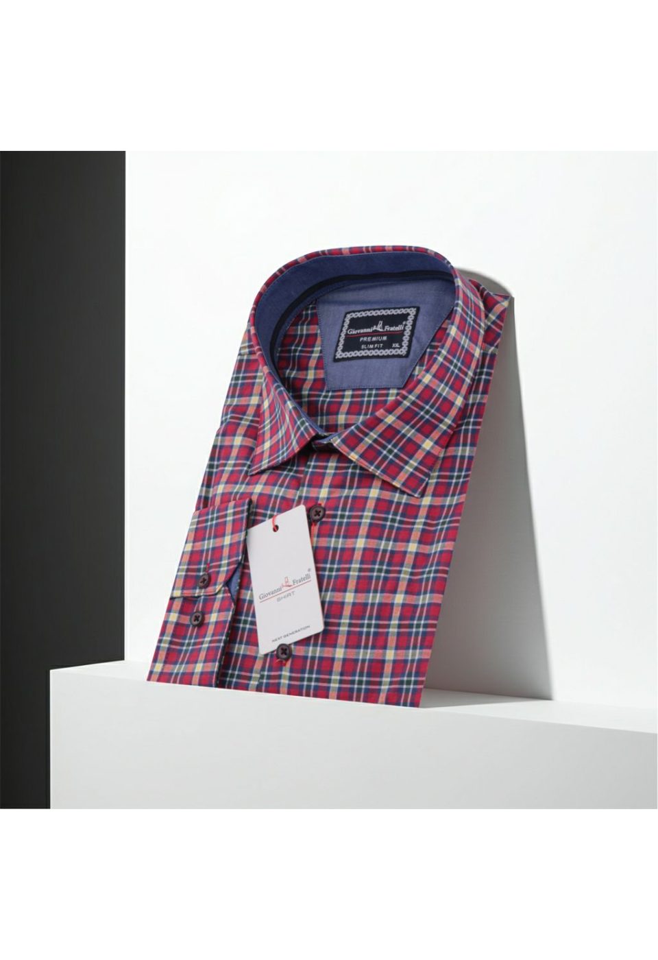Büyük Beden Slim Fit Uzun Kol Desenli Erkek Gömlek 4GMK325030007 - Giovanni Fratelli