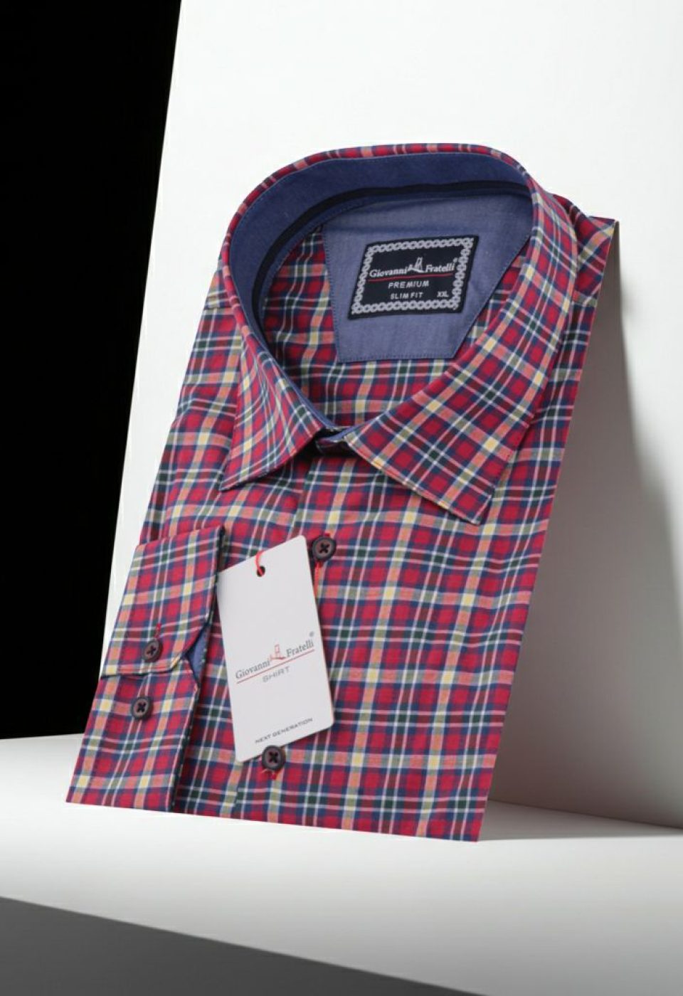 Büyük Beden Slim Fit Uzun Kol Desenli Erkek Gömlek 4GMK325030007
