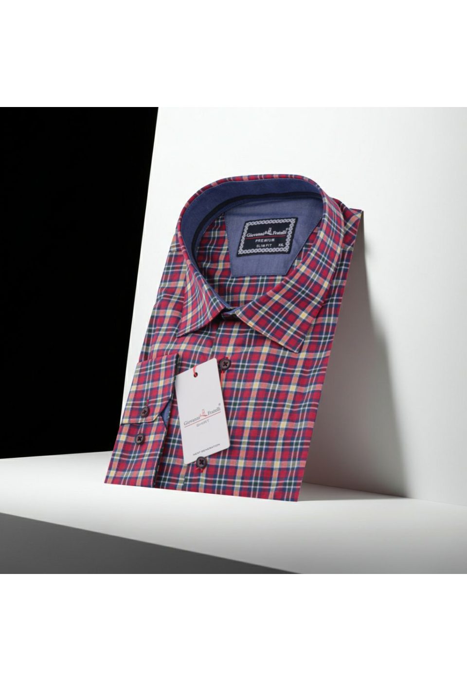Büyük Beden Slim Fit Uzun Kol Desenli Erkek Gömlek 4GMK325030007 - Giovanni Fratelli