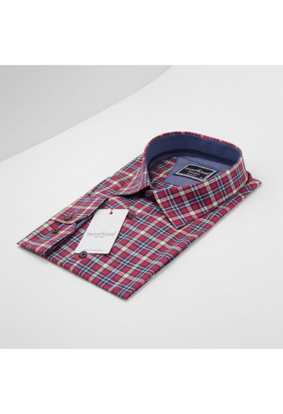 Büyük Beden Slim Fit Uzun Kol Desenli Erkek Gömlek 4GMK325030007 - Giovanni Fratelli
