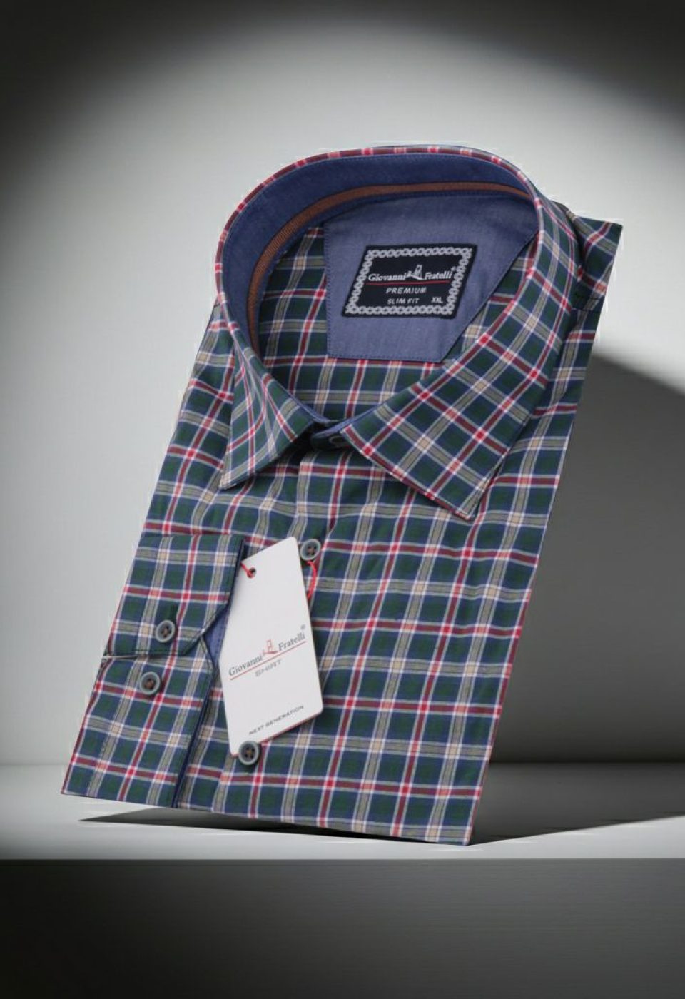 Büyük Beden Slim Fit Uzun Kol Desenli Erkek Gömlek 4GMK325030008 - Giovanni Fratelli