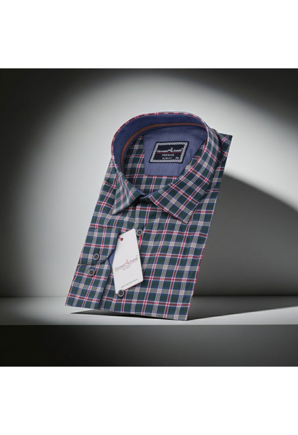 Büyük Beden Slim Fit Uzun Kol Desenli Erkek Gömlek 4GMK325030008 - Giovanni Fratelli