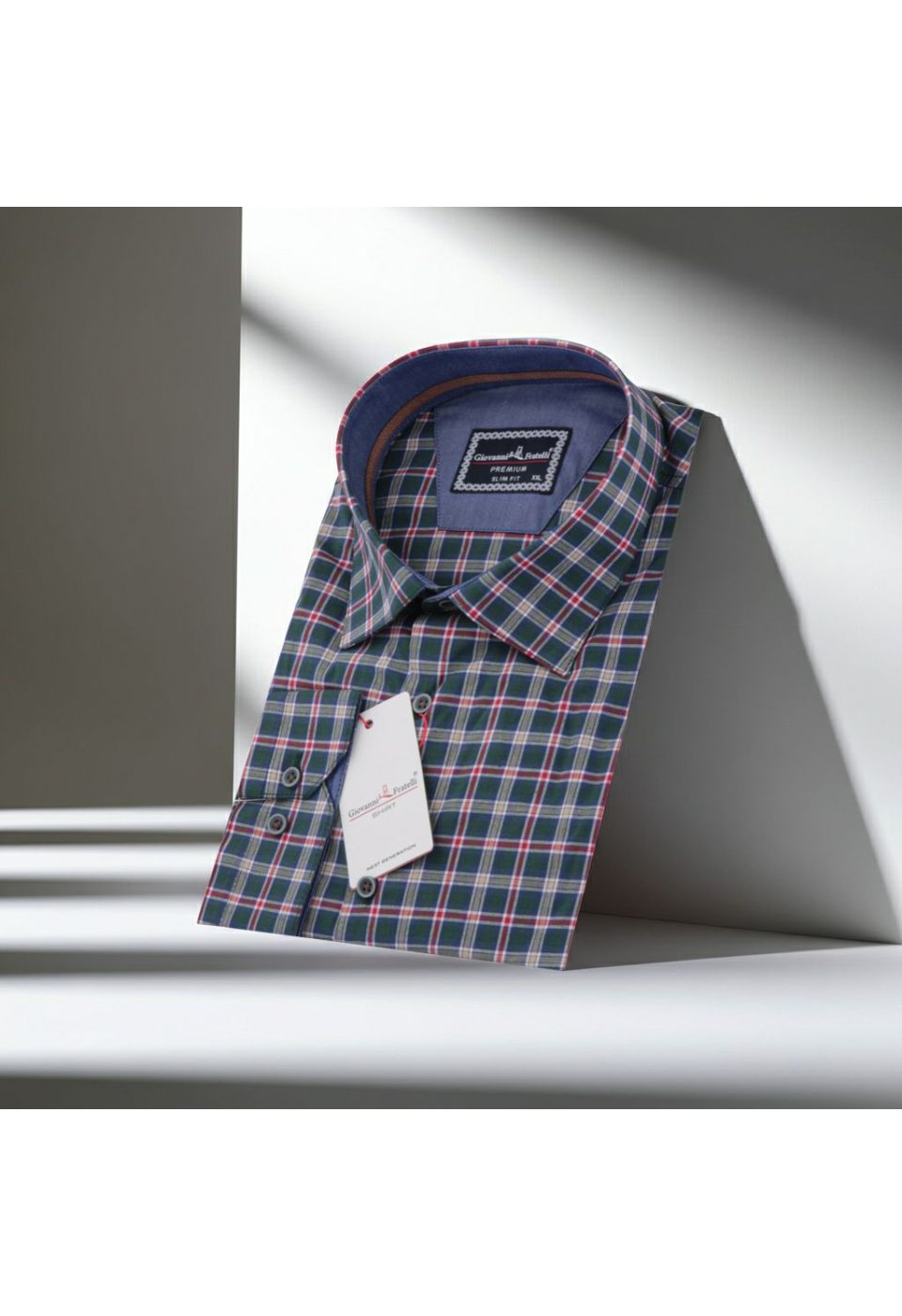 Büyük Beden Slim Fit Uzun Kol Desenli Erkek Gömlek 4GMK325030008 - Giovanni Fratelli