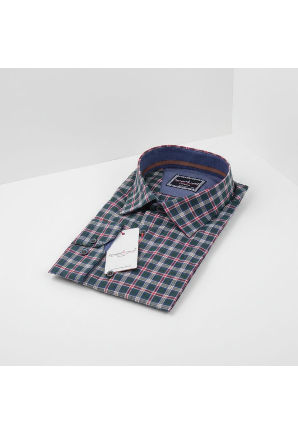 Büyük Beden Slim Fit Uzun Kol Desenli Erkek Gömlek 4GMK325030008 - Giovanni Fratelli