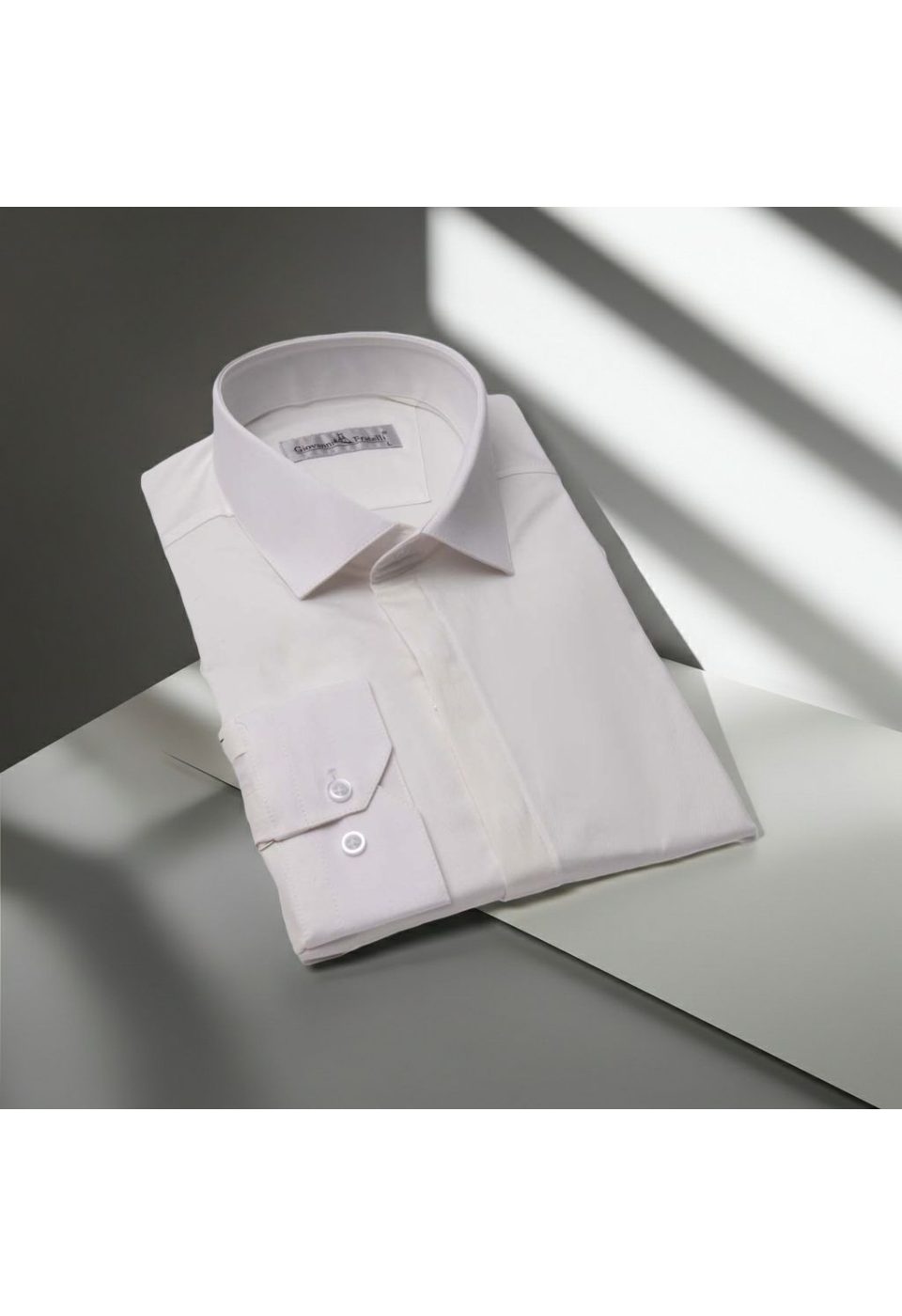 Slim Fit Uzun Kol Düz Renk Saten Erkek Gömlek 3GMK318061002 - Giovanni Fratelli