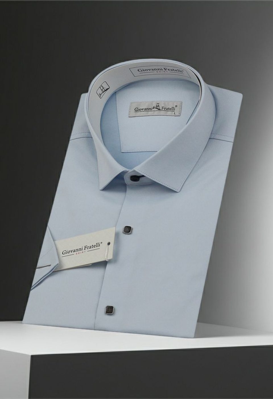 Slim Fit Uzun Kol Düz Renk Saten Erkek Gömlek 3GMK318066003