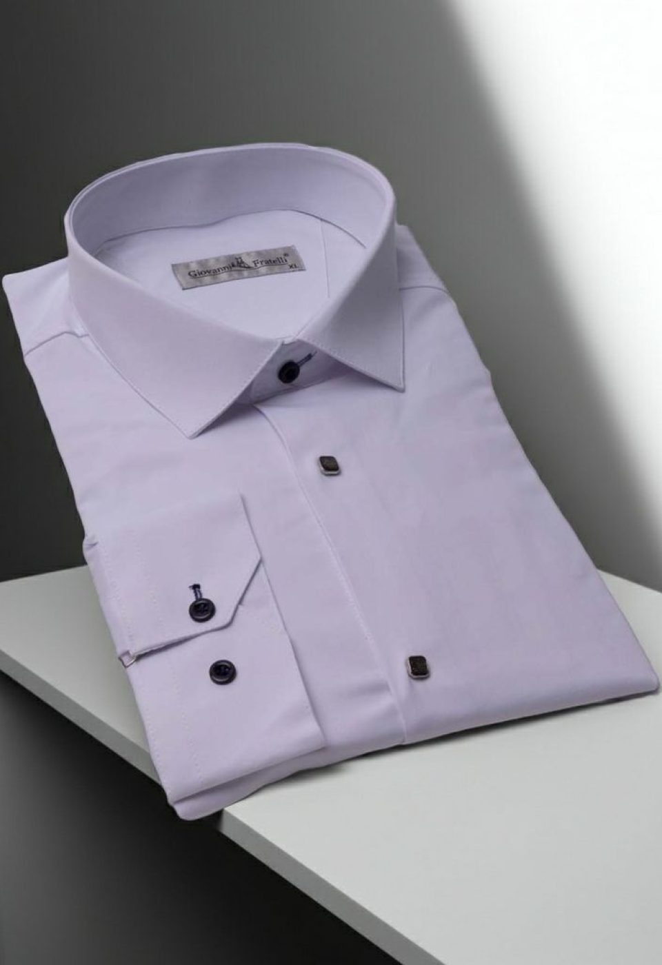 Slim Fit Uzun Kol Düz Renk Saten Erkek Gömlek 3GMK318066001