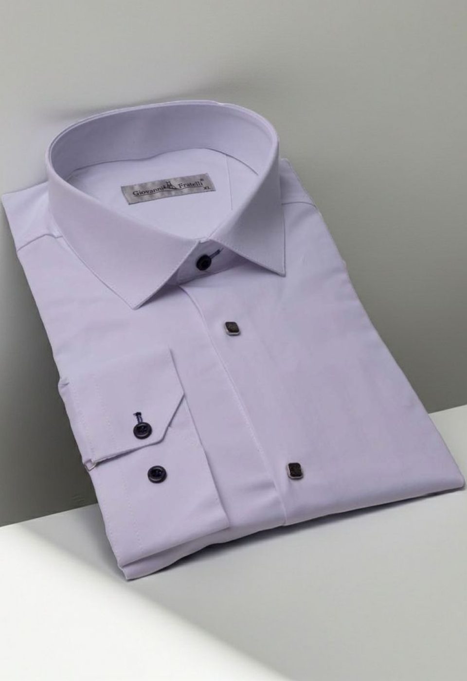 Slim Fit Uzun Kol Düz Renk Saten Erkek Gömlek 3GMK318066001