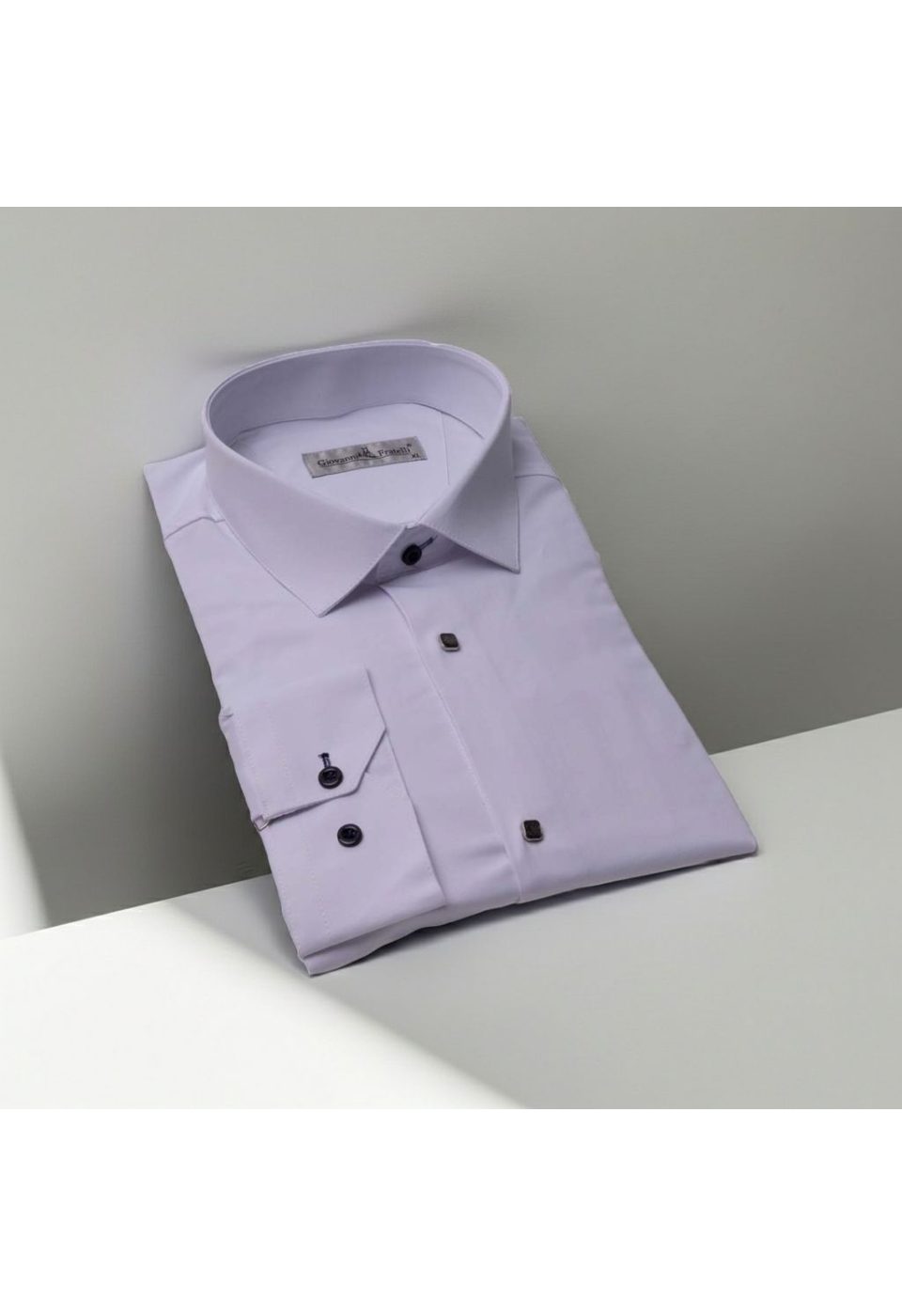Slim Fit Uzun Kol Düz Renk Saten Erkek Gömlek 3GMK318066001 - Giovanni Fratelli