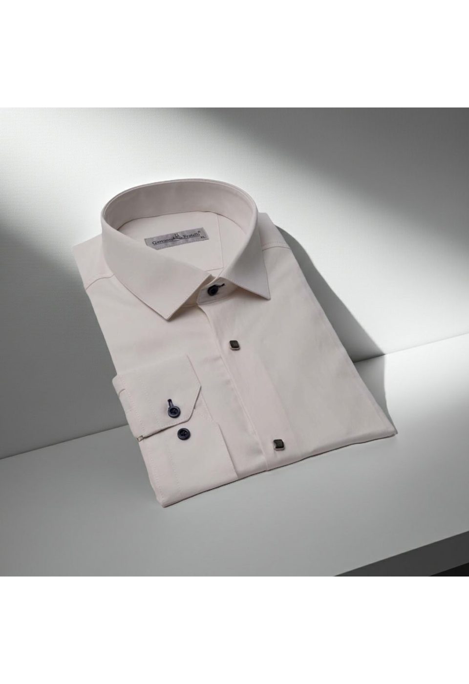 8066 CR SATIN 002 Slim Fit Uzun Kol Düz Renk Saten Erkek Gömlek 3GMK318066002 - Giovanni Fratelli