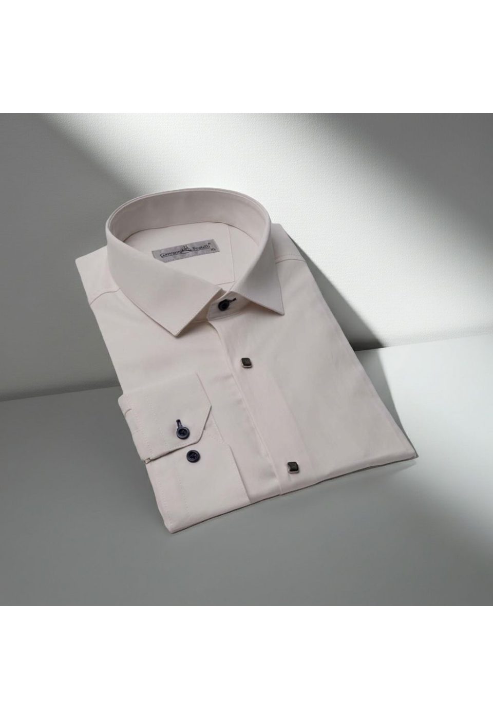 8066 CR SATIN 002 Slim Fit Uzun Kol Düz Renk Saten Erkek Gömlek 3GMK318066002 - Giovanni Fratelli