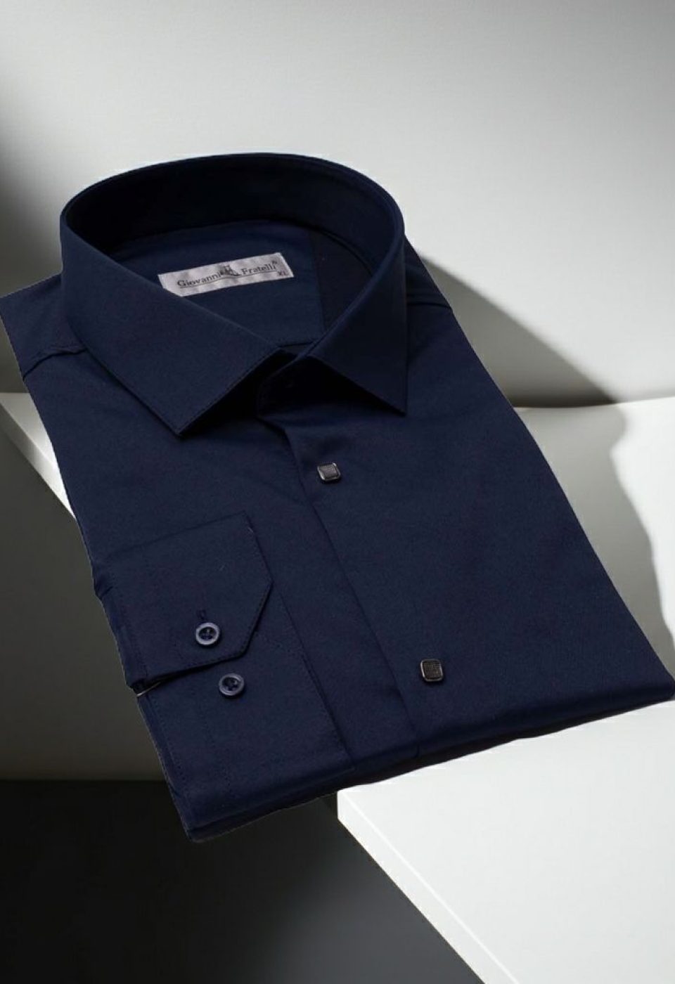8066 CR SATIN 004 Slim Fit Uzun Kol Düz Renk Saten Erkek Gömlek 3GMK318066004 - Giovanni Fratelli