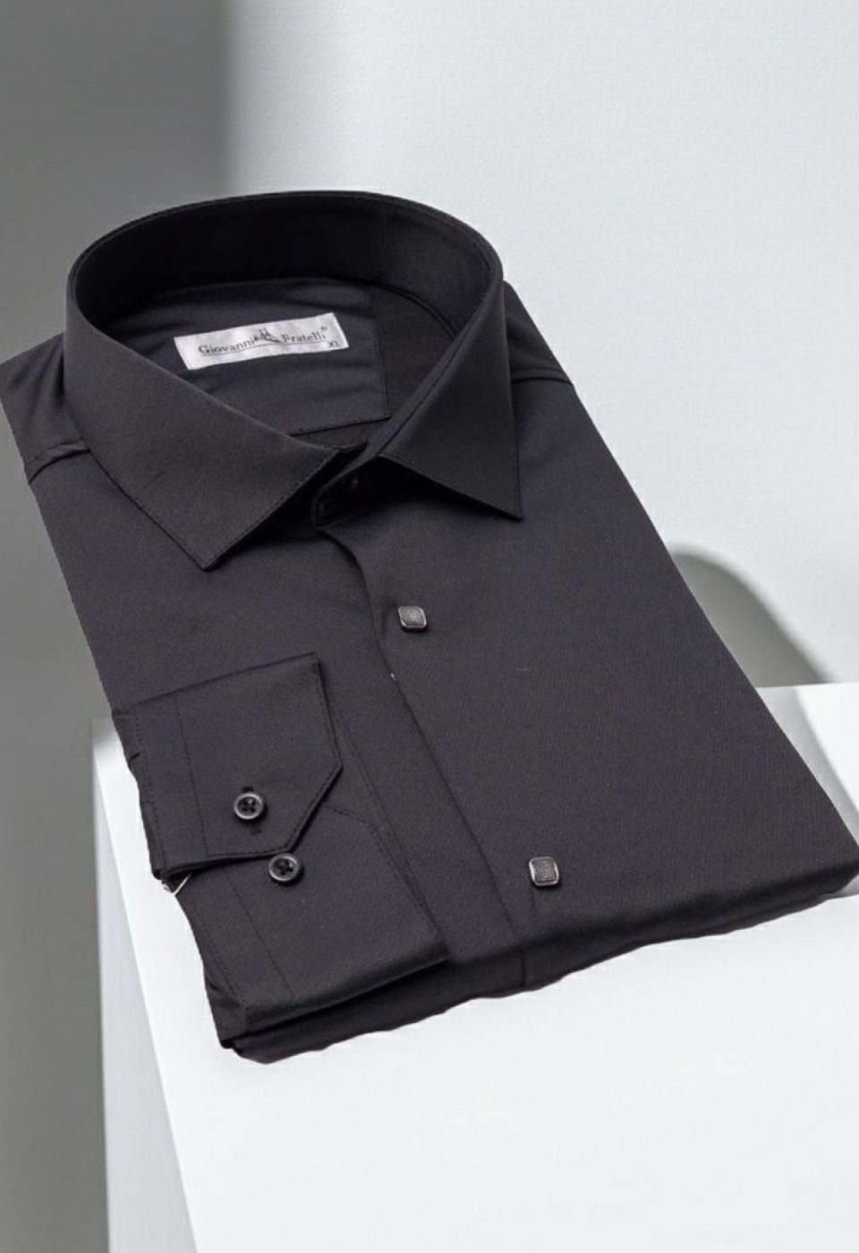 Slim Fit Uzun Kol Düz Renk Saten Erkek Gömlek 3GMK318066005