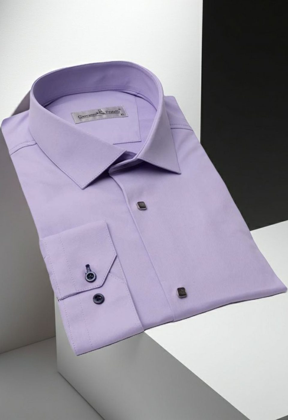 Slim Fit Uzun Kol Düz Renk Saten Erkek Gömlek 3GMK318066007