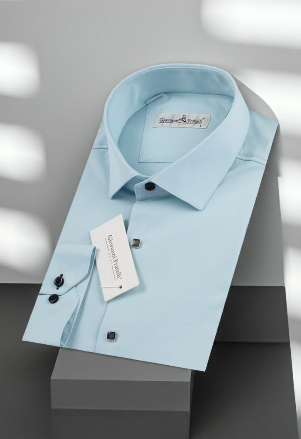 Slim Fit Uzun Kol Düz Renk Saten Erkek Gömlek 3GMK318066012