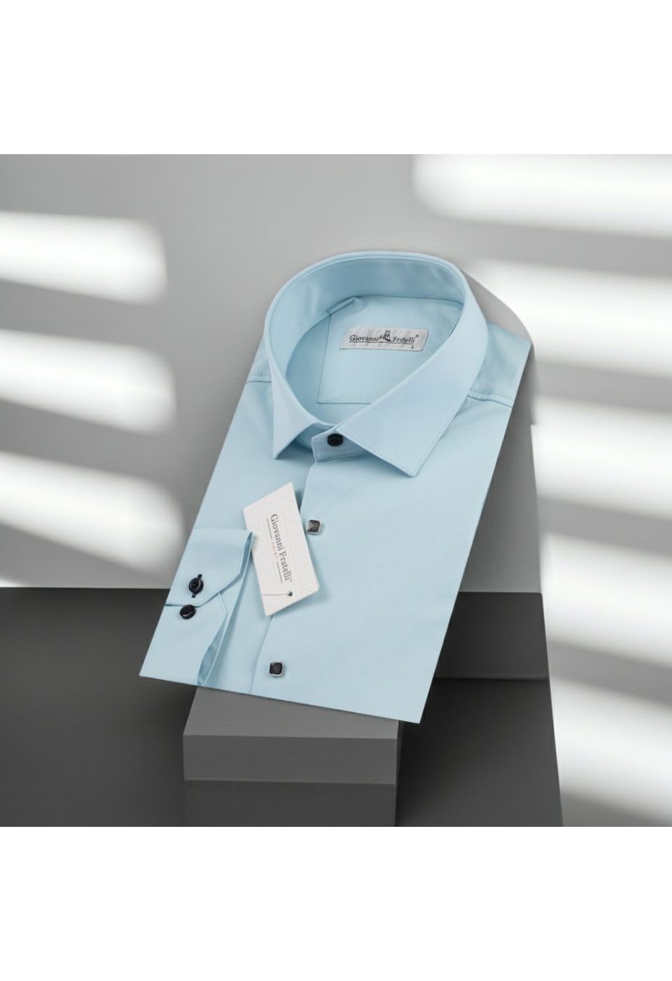 8066 CR SATIN 012 Slim Fit Uzun Kol Düz Renk Saten Erkek Gömlek 3GMK318066012 - Giovanni Fratelli