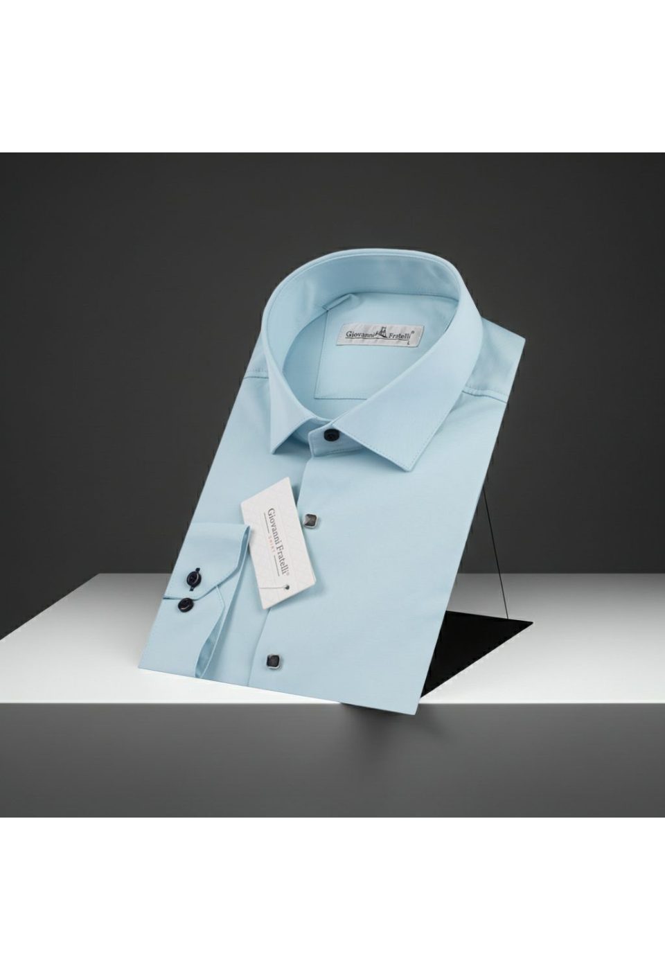 8066 CR SATIN 012 Slim Fit Uzun Kol Düz Renk Saten Erkek Gömlek 3GMK318066012 - Giovanni Fratelli