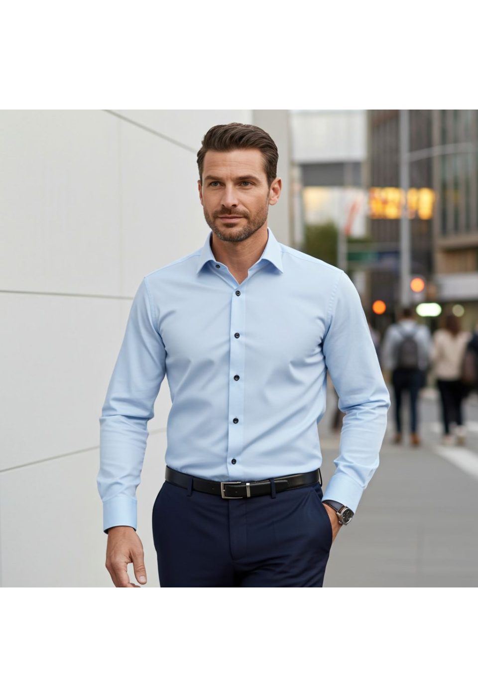 8066 CR SATIN 012 Slim Fit Uzun Kol Düz Renk Saten Erkek Gömlek 3GMK318066012 - Giovanni Fratelli