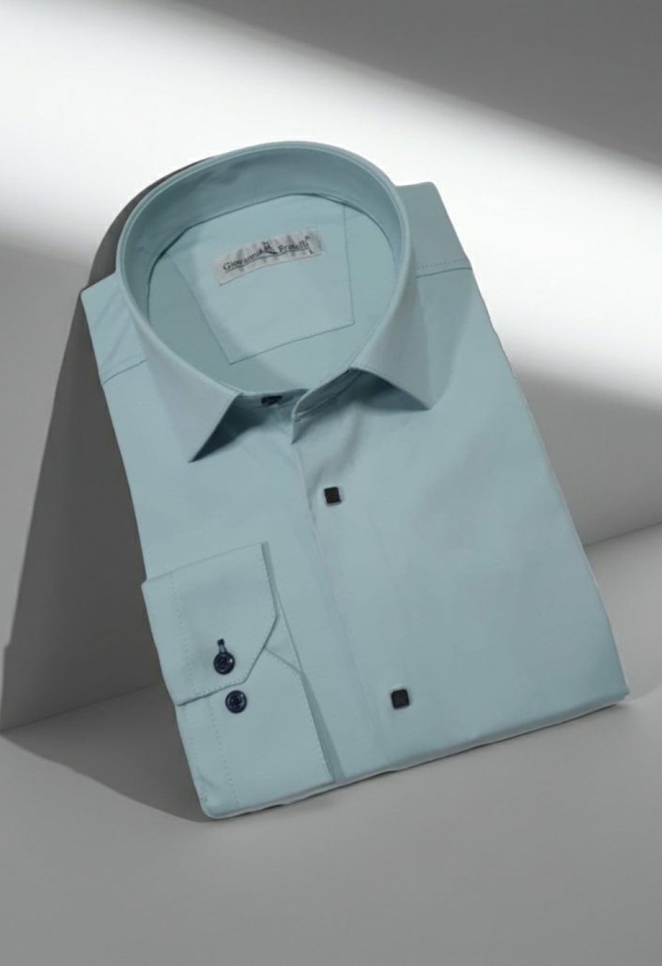 Slim Fit Uzun Kol Düz Renk Saten Erkek Gömlek 3GMK318066013