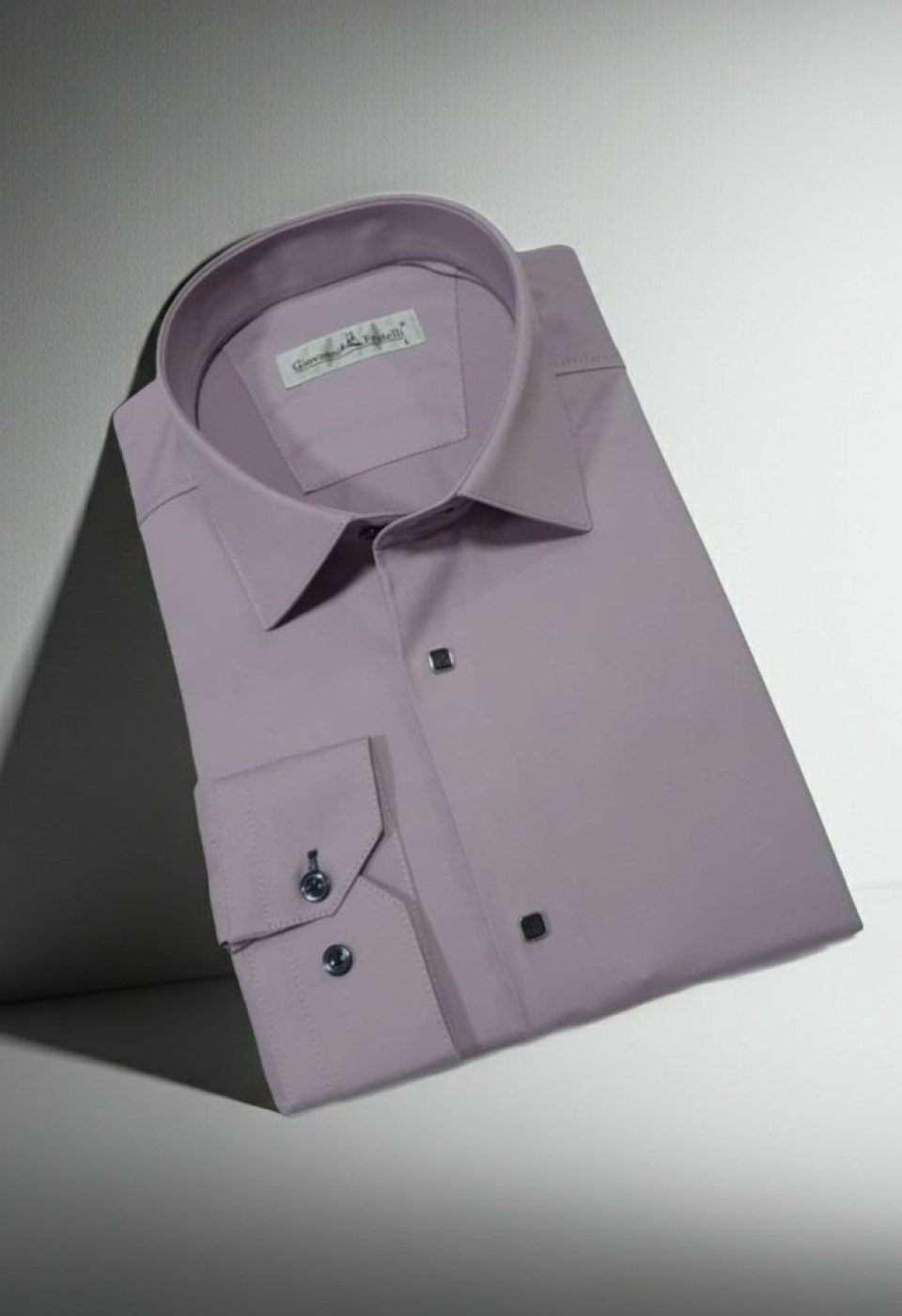 8066 CR SATIN 015 Slim Fit Uzun Kol Düz Renk Saten Erkek Gömlek 3GMK318066015 - Giovanni Fratelli
