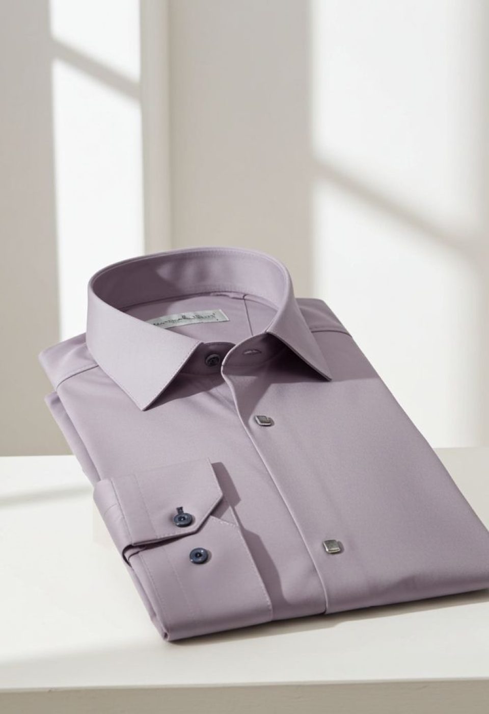 Slim Fit Uzun Kol Düz Renk Saten Erkek Gömlek 3GMK318066015
