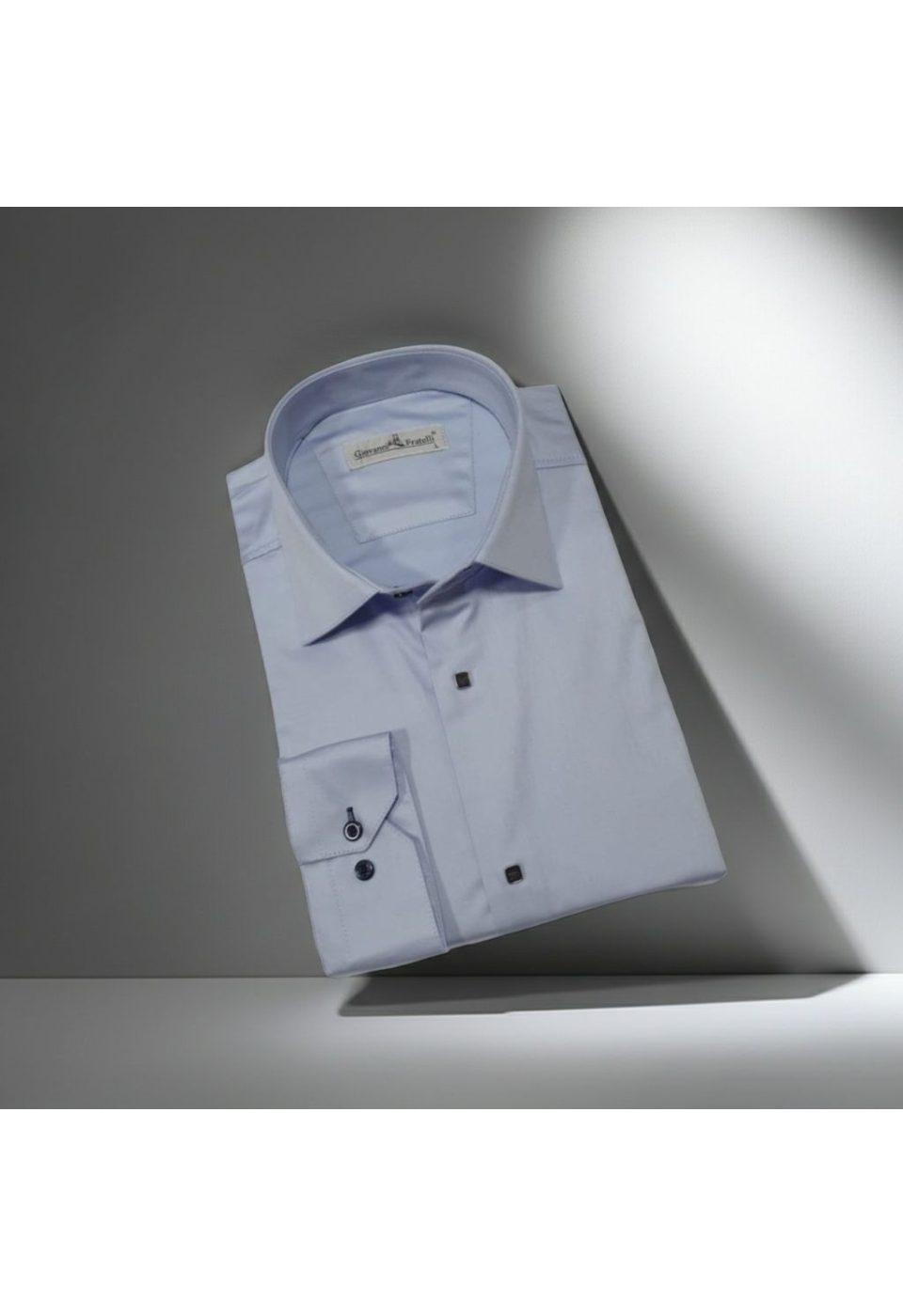 8066 CR SATIN 016 Slim Fit Uzun Kol Düz Renk Saten Erkek Gömlek 3GMK318066016 - Giovanni Fratelli