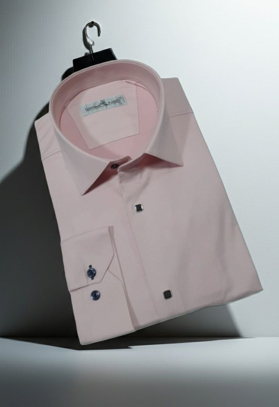Slim Fit Uzun Kol Düz Renk Saten Erkek Gömlek 3GMK318066017