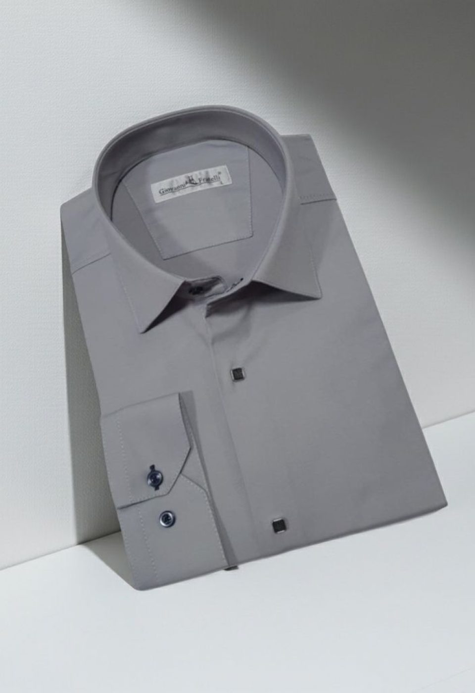 Slim Fit Uzun Kol Düz Renk Saten Erkek Gömlek 3GMK318066018
