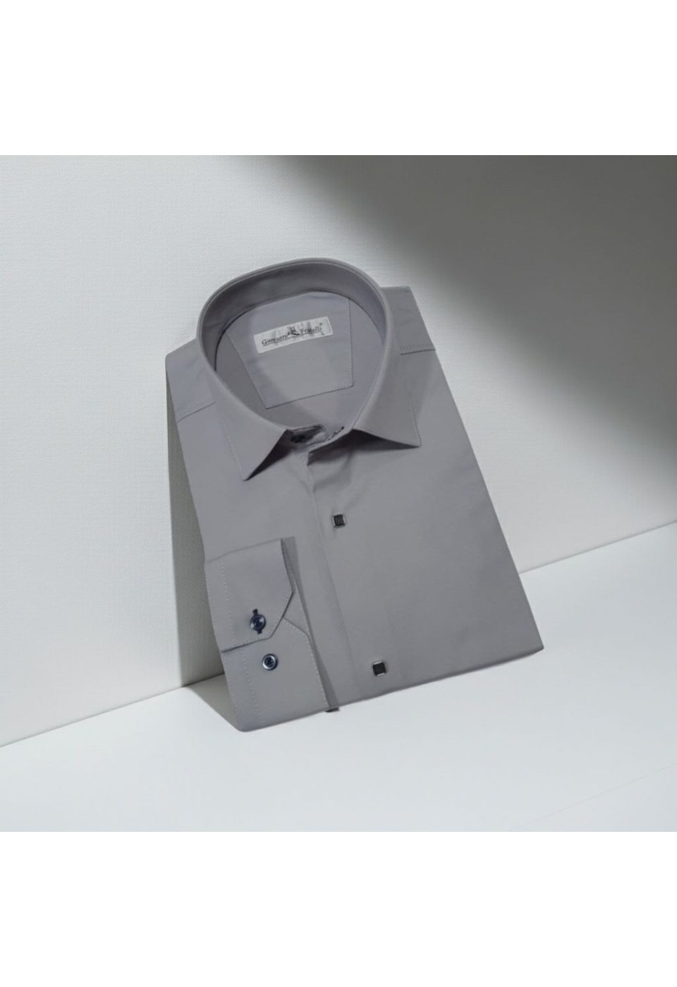 8066 CR SATIN 018 Slim Fit Uzun Kol Düz Renk Saten Erkek Gömlek 3GMK318066018 - Giovanni Fratelli