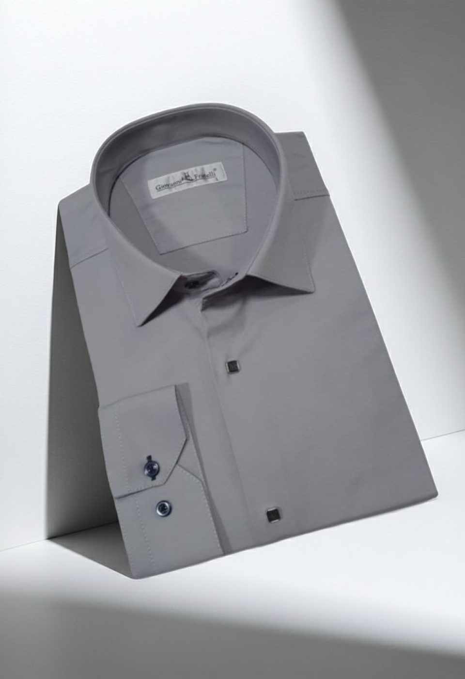 8066 CR SATIN 018 Slim Fit Uzun Kol Düz Renk Saten Erkek Gömlek 3GMK318066018 - Giovanni Fratelli