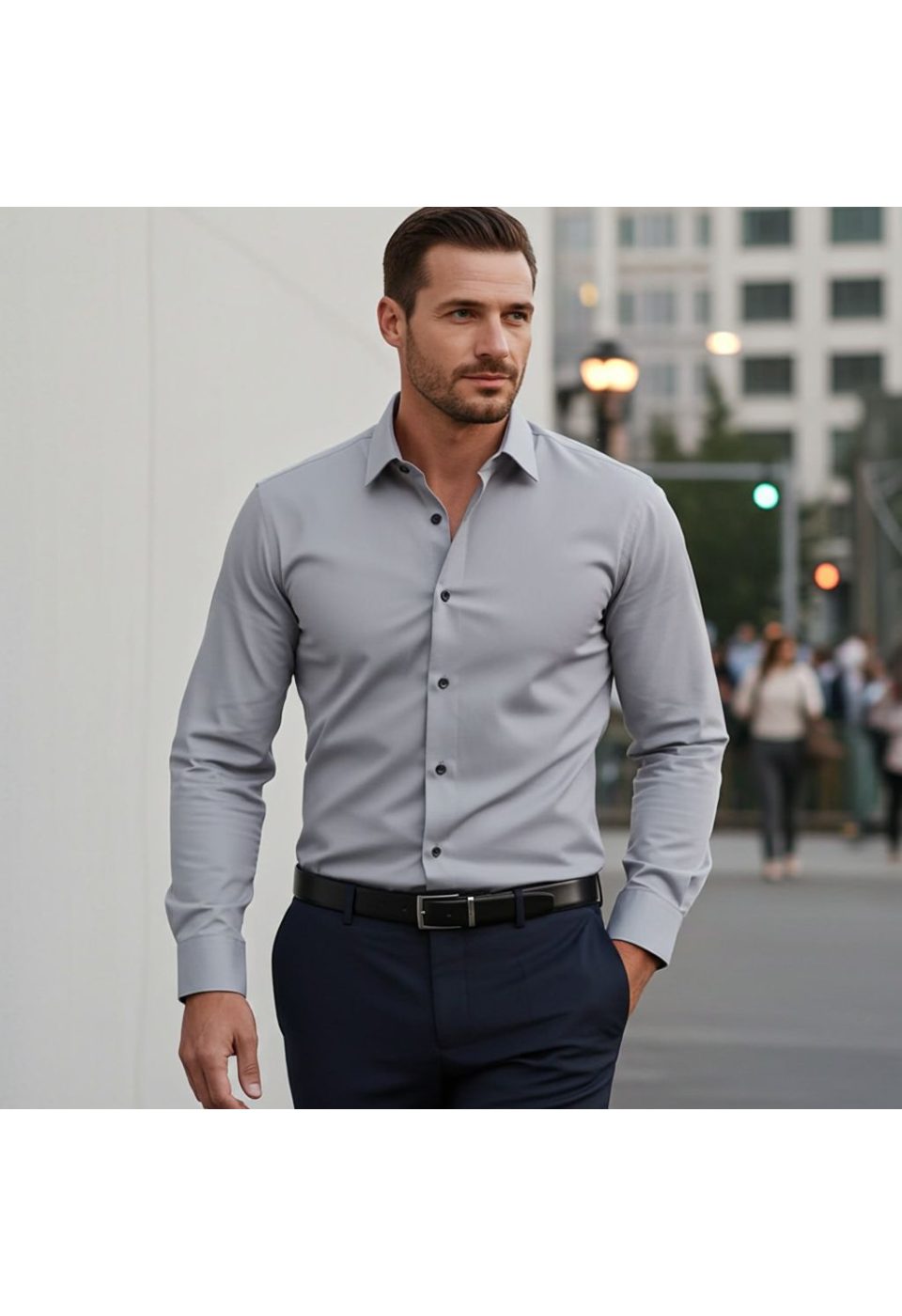 8066 CR SATIN 018 Slim Fit Uzun Kol Düz Renk Saten Erkek Gömlek 3GMK318066018 - Giovanni Fratelli