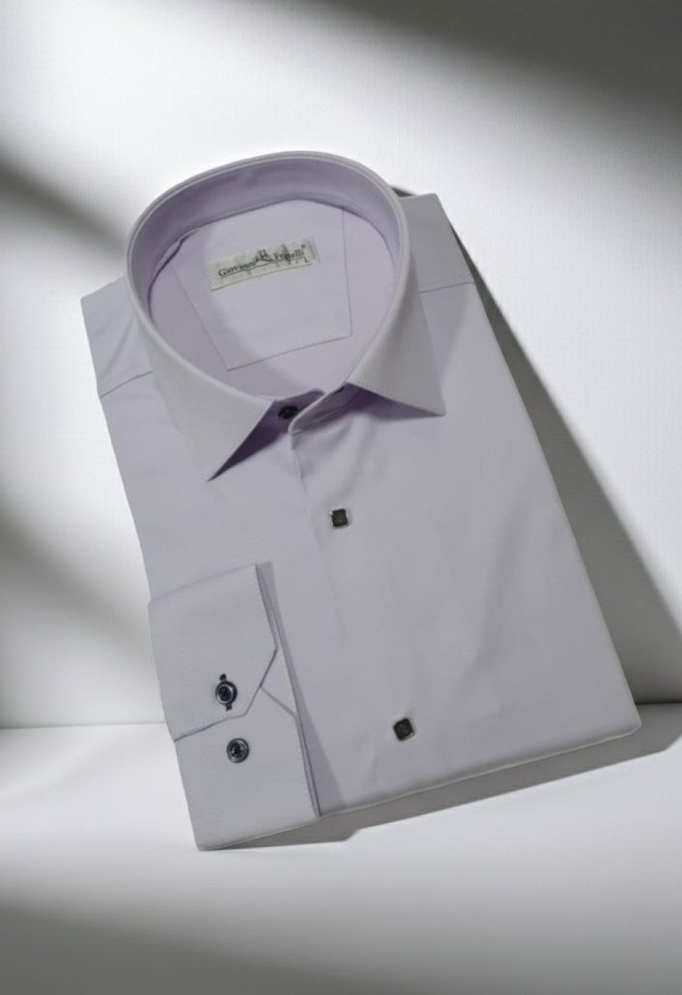 Slim Fit Uzun Kol Düz Renk Saten Erkek Gömlek 3GMK318066019