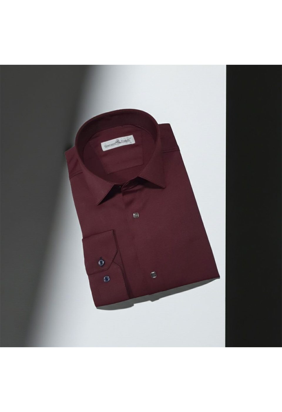 Slim Fit Uzun Kol Düz Renk Saten Erkek Gömlek 3GMK318066020 - Giovanni Fratelli