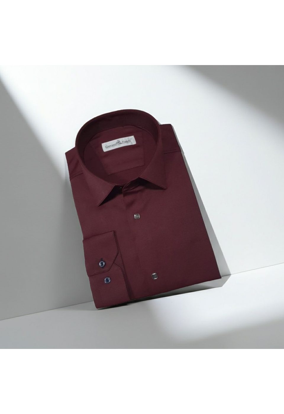 Slim Fit Uzun Kol Düz Renk Saten Erkek Gömlek 3GMK318066020 - Giovanni Fratelli