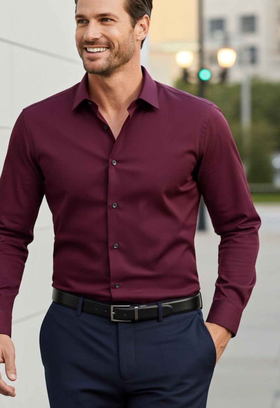 Slim Fit Uzun Kol Düz Renk Saten Erkek Gömlek 3GMK318066020 - Giovanni Fratelli