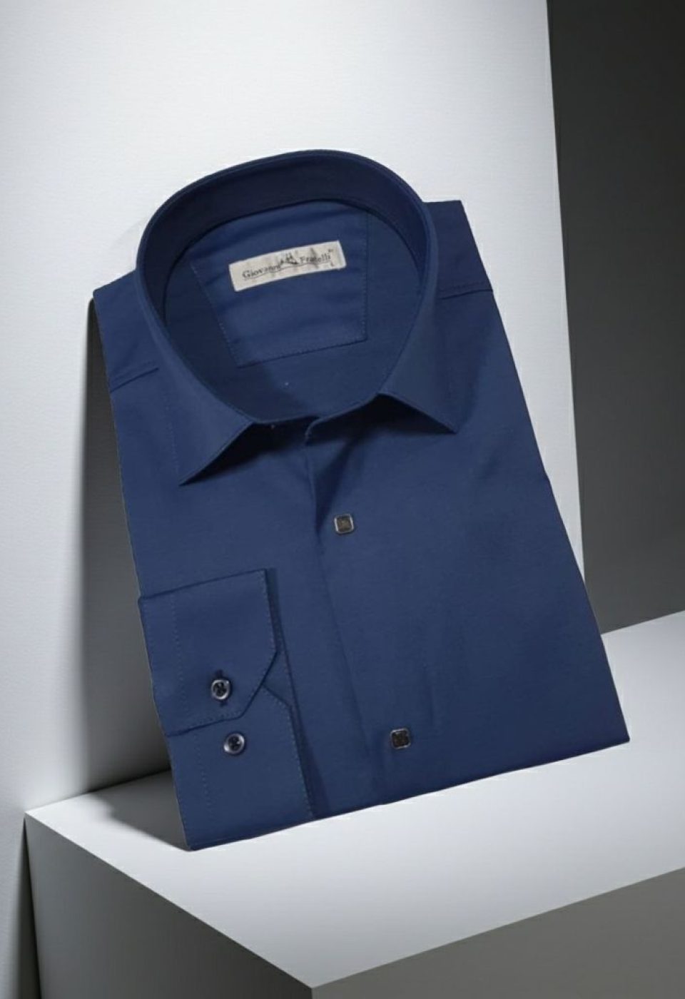 8066 CR SATIN 021 Slim Fit Uzun Kol Düz Renk Saten Erkek Gömlek 3GMK318066021 - Giovanni Fratelli